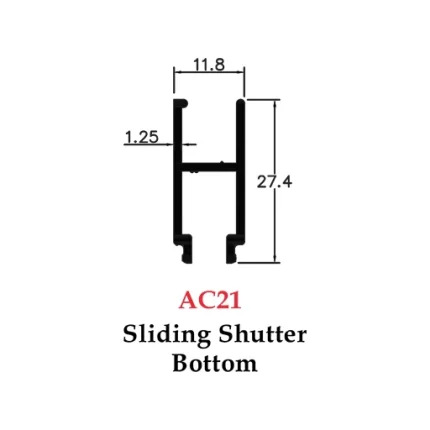 Sliding Shutter Bottom - AC21