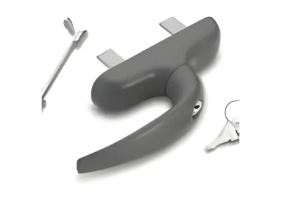 Lavaal Door Handle Luna Key Cremone