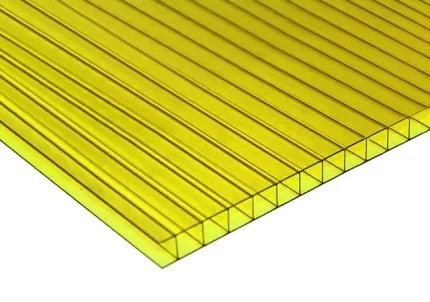 Yellow Polycarbonate Sheet Twin Wall