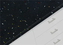 Black Forest Solid Surface 76x367cm 12mm