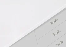 Blossom White Solid Surface 76x367cm 12mm