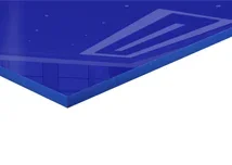 Blue Cast Acrylic Sheet - Light Pass