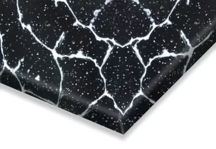 Cracked Black K75 Solid Surface Sheet