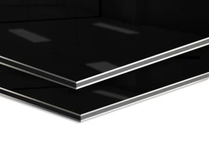 Glossy Black Aluminium Composite Panel - ACP Wall Cladding Sheet