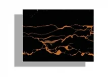 Golden Portoro PVC Marble Sheet