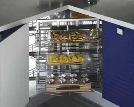 Lazy Susan Corner Basket