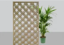 MDF Decorative Board Jali 4 Corner Star Design