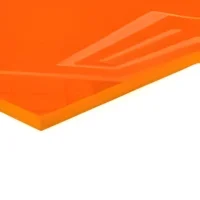 Orange Cast Acrylic Sheet - Light Pass