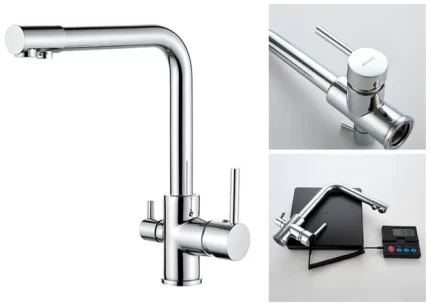 Purification Sink Mixer with Swivel Spout & extra inlet Spout for Drinking Water