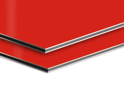 Red Aluminium Composite Panel - ACP Wall Cladding Sheet