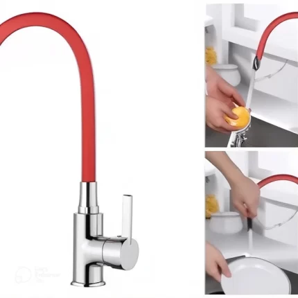Single Lever Red Sink Mixer Tap with Swivel Spout A9890N