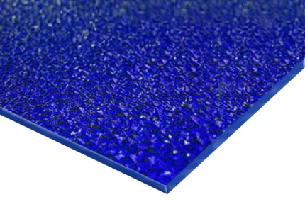 Textured Blue Polycarbonate Sheet