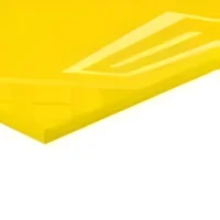 Yellow Cast Acrylic Sheet - Light Pass