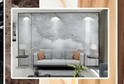 PVC Marble & Wood Finish